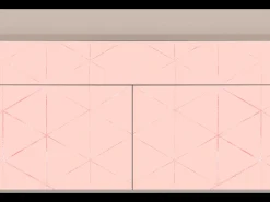 Aparador - 115x85x48 cm - BS4 - Rose Quartz, Latte