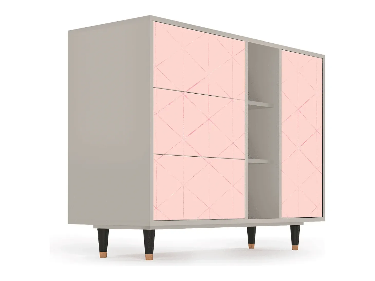 Aparador - 125x98x48 cm - BS2 - Rose Quartz, Arena