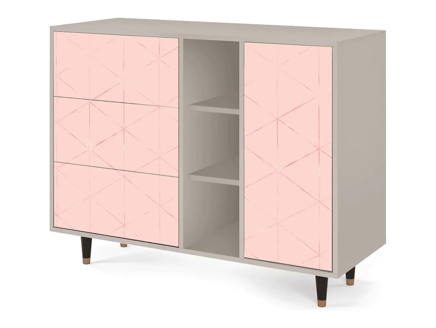 Aparador - 125x98x48 cm - BS2 - Rose Quartz, Arena
