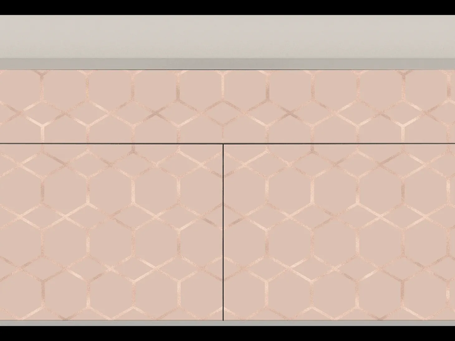 Aparador - 115x85x48 cm - BS4 - Rose Honeycomb, Arena