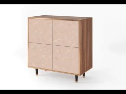 Aparador - 94x96x48 cm - BS3 - Rose Honeycomb, Nogal