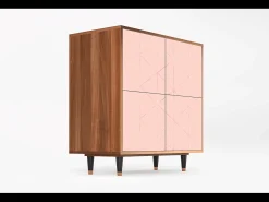 Aparador - 94x96x48 cm - BS3 - Rose Quartz, Nogal