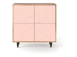 Aparador - 94x96x48 cm - BS3 - Rose Quartz, Nogal