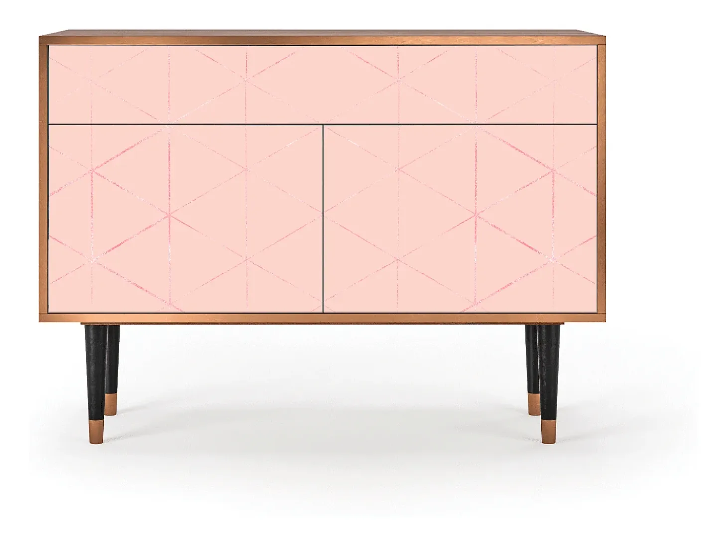 Aparador - 115x85x48 cm - BS4 - Rose Quartz, Nogal