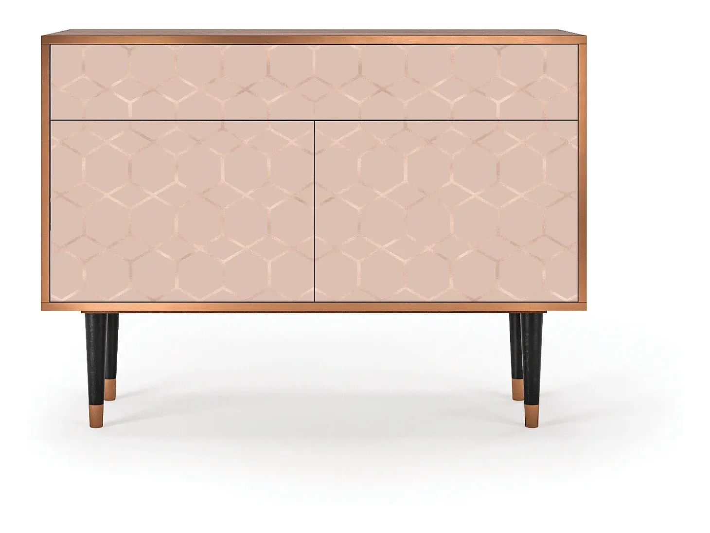 Aparador - 115x85x48 cm - BS4 - Rose Honeycomb, Nogal
