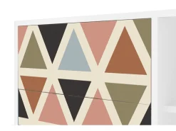 Aparador - 125x98x48 cm - BS2 - Royal Triangles, Blanco