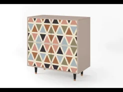 Aparador - 94x96x48 cm - BS3 - Royal Triangles, Latte