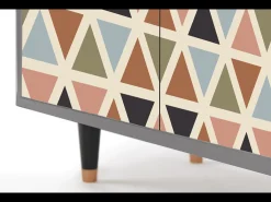 Aparador - 94x96x48 cm - BS3 - Royal Triangles, Gris