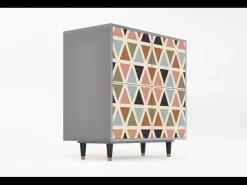 Aparador - 94x96x48 cm - BS3 - Royal Triangles, Gris