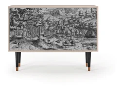 Aparador - 115x85x48 cm - BS4 - Rusticorum, Latte