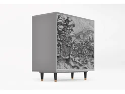 Aparador - 94x96x48 cm - BS3 - Rusticorum, Gris