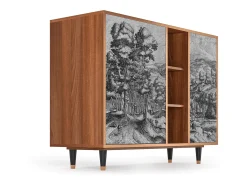 Aparador - 125x98x48 cm - BS2 - Rusticorum, Nogal