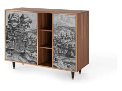 Aparador - 125x98x48 cm - BS2 - Rusticorum, Nogal