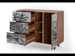 Aparador - 125x98x48 cm - BS2 - Rusticorum, Nogal