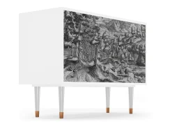 Aparador - 115x85x48 cm - BS4 - Rusticorum, Blanco