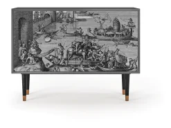 Aparador - 115x85x48 cm - BS4 - Saint Martin, Antracita