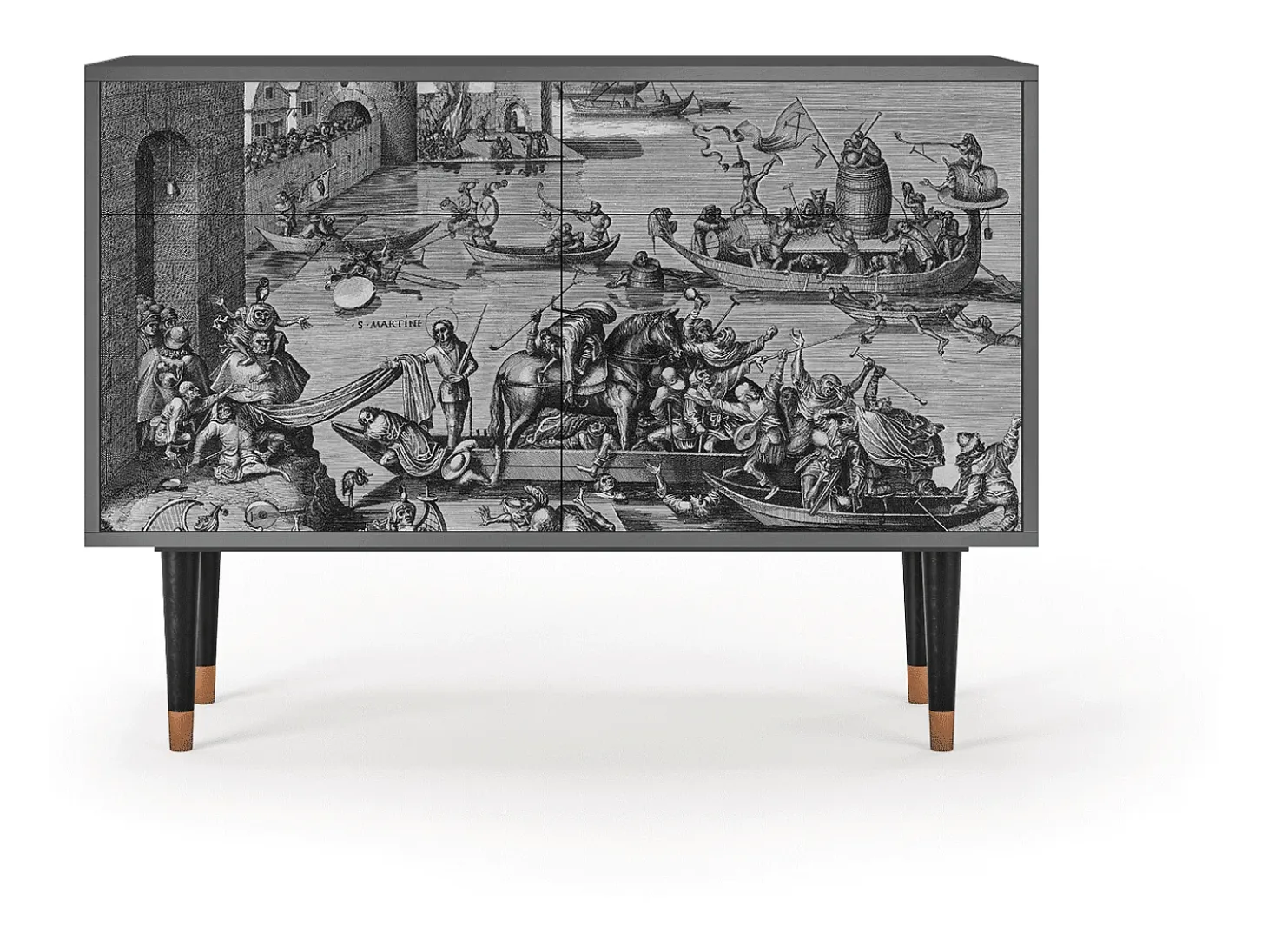 Aparador - 115x85x48 cm - BS4 - Saint Martin, Antracita