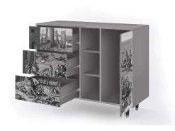 Aparador - 125x98x48 cm - BS2 - Saint Martin, Gris