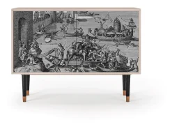 Aparador - 115x85x48 cm - BS4 - Saint Martin, Latte