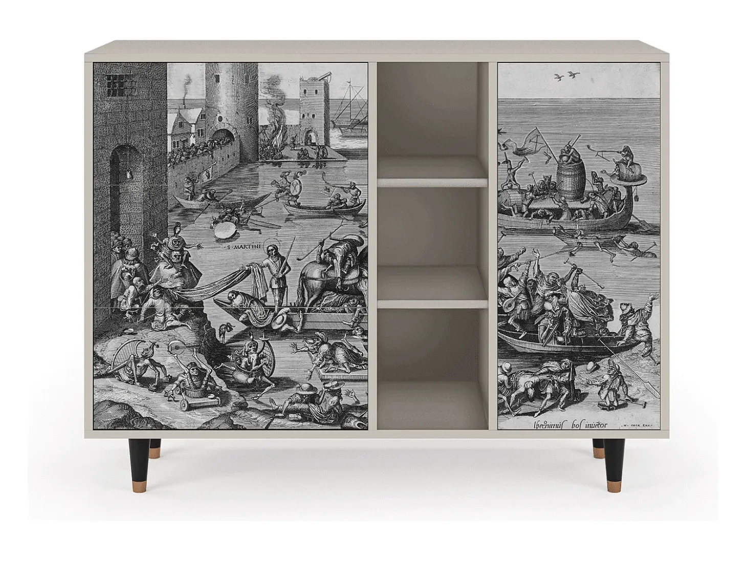 Aparador - 125x98x48 cm - BS2 - Saint Martin, Arena