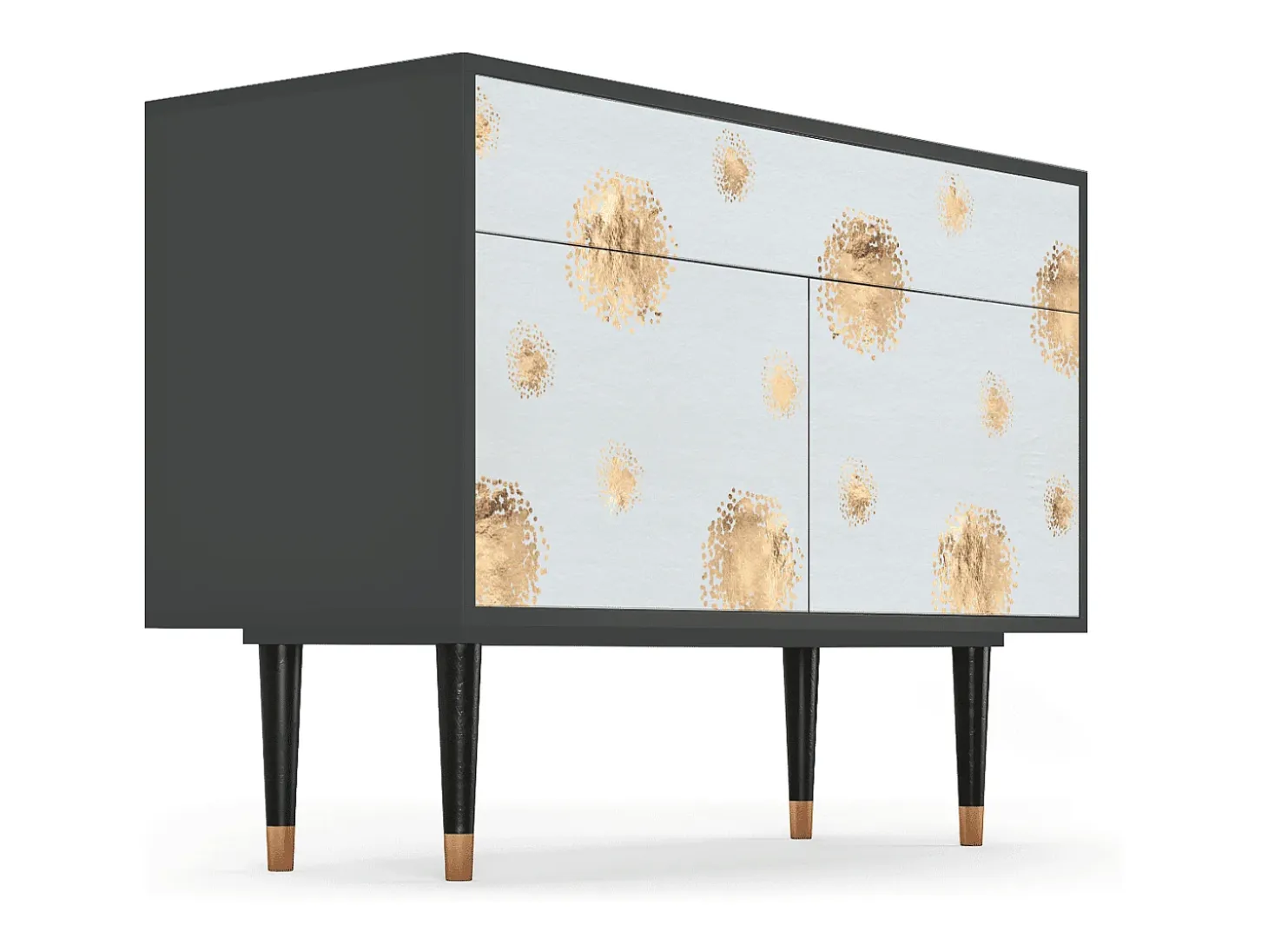 Aparador - 115x85x48 cm - BS4 - Sky Latte, Antracita