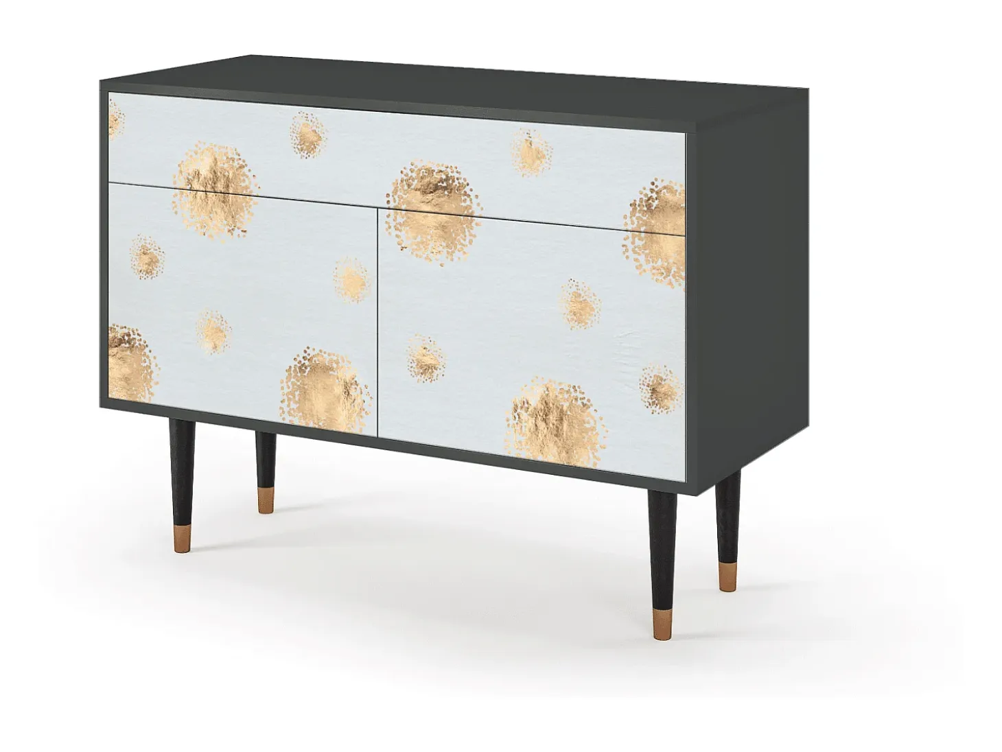 Aparador - 115x85x48 cm - BS4 - Sky Latte, Antracita