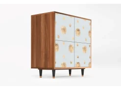 Aparador - 94x96x48 cm - BS3 - Sky Latte, Nogal