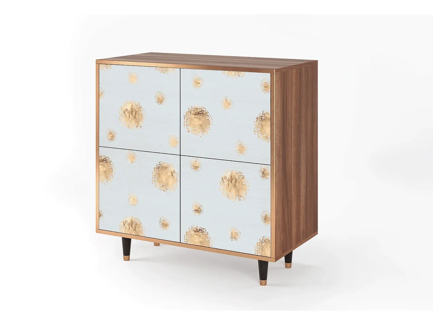 Aparador - 94x96x48 cm - BS3 - Sky Latte, Nogal