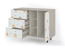 Aparador - 125x98x48 cm - BS2 - Sky Latte, Arena