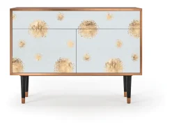 Aparador - 115x85x48 cm - BS4 - Sky Latte, Nogal