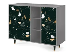 Aparador - 125x98x48 cm - BS2 - Space Rocks, Gris