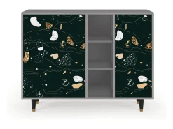 Aparador - 125x98x48 cm - BS2 - Space Rocks, Gris