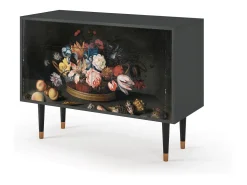 Aparador - 115x85x48 cm - BS4 - Still Life with Flowers, Antracita