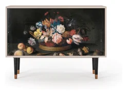 Aparador - 115x85x48 cm - BS4 - Still Life with Flowers, Latte
