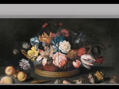 Aparador - 115x85x48 cm - BS4 - Still Life with Flowers, Gris