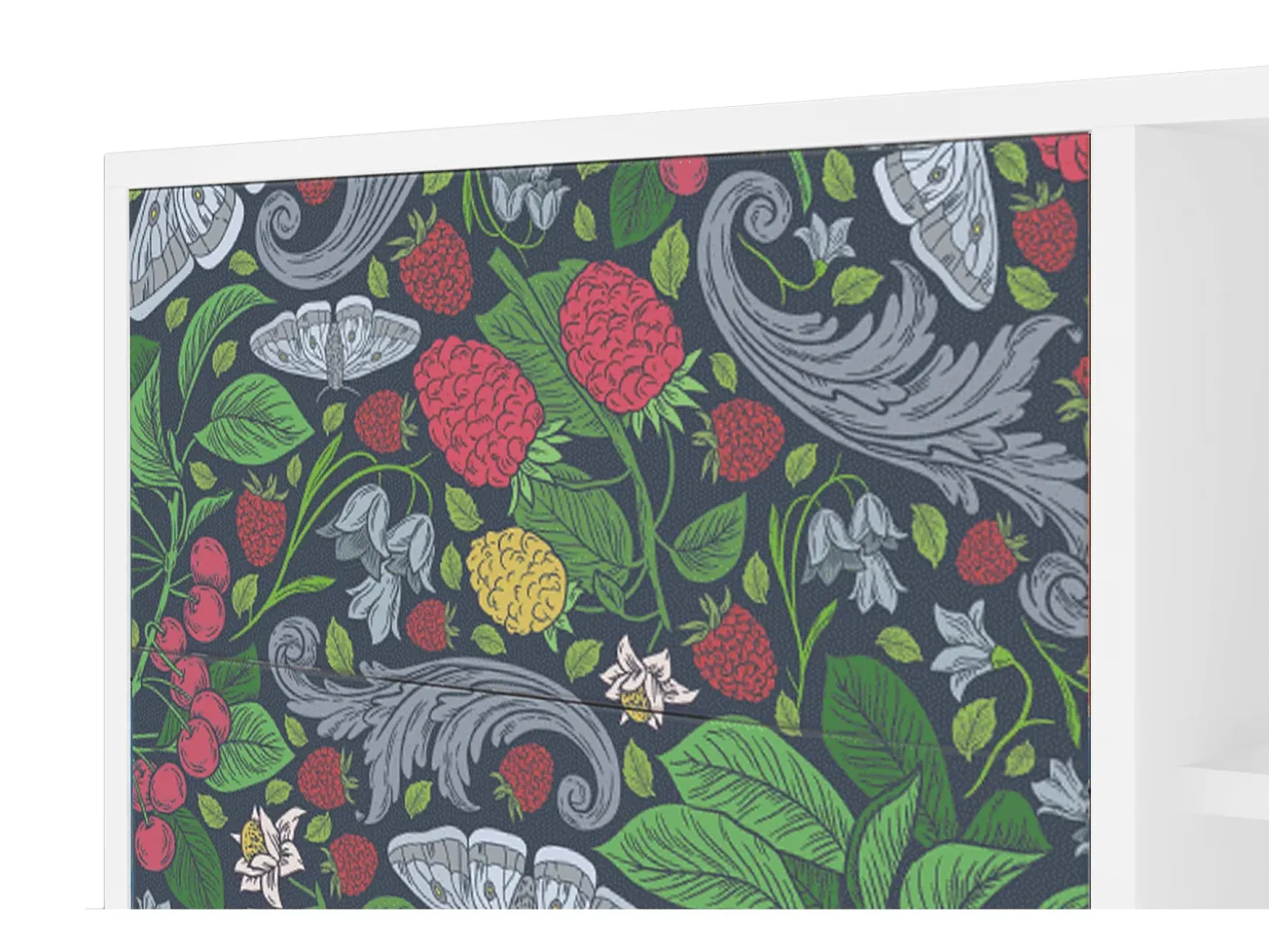 Aparador - 125x98x48 cm - BS2 - Summer Berries, Blanco