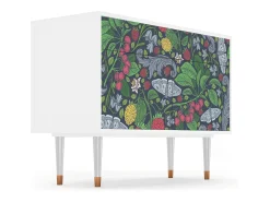 Aparador - 115x85x48 cm - BS4 - Summer Berries, Blanco