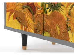 Aparador - 94x96x48 cm - BS3 - Sunflowers, Gris