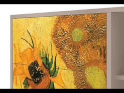 Aparador - 125x98x48 cm - BS2 - Sunflowers, Latte