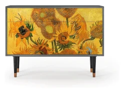 Aparador - 115x85x48 cm - BS4 - Sunflowers, Antracita