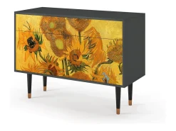 Aparador - 115x85x48 cm - BS4 - Sunflowers, Antracita
