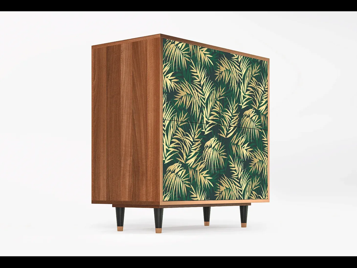 Aparador - 94x96x48 cm - BS3 - Sunny Palm Tree, Nogal