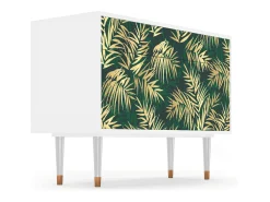 Aparador - 115x85x48 cm - BS4 - Sunny Palm Tree, Blanco