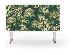 Aparador - 115x85x48 cm - BS4 - Sunny Palm Tree, Blanco