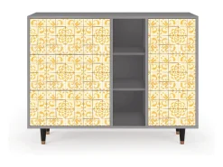 Aparador - 125x98x48 cm - BS2 - Sunshiny Tile, Gris
