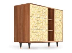 Aparador - 125x98x48 cm - BS2 - Sunshiny Tile, Nogal
