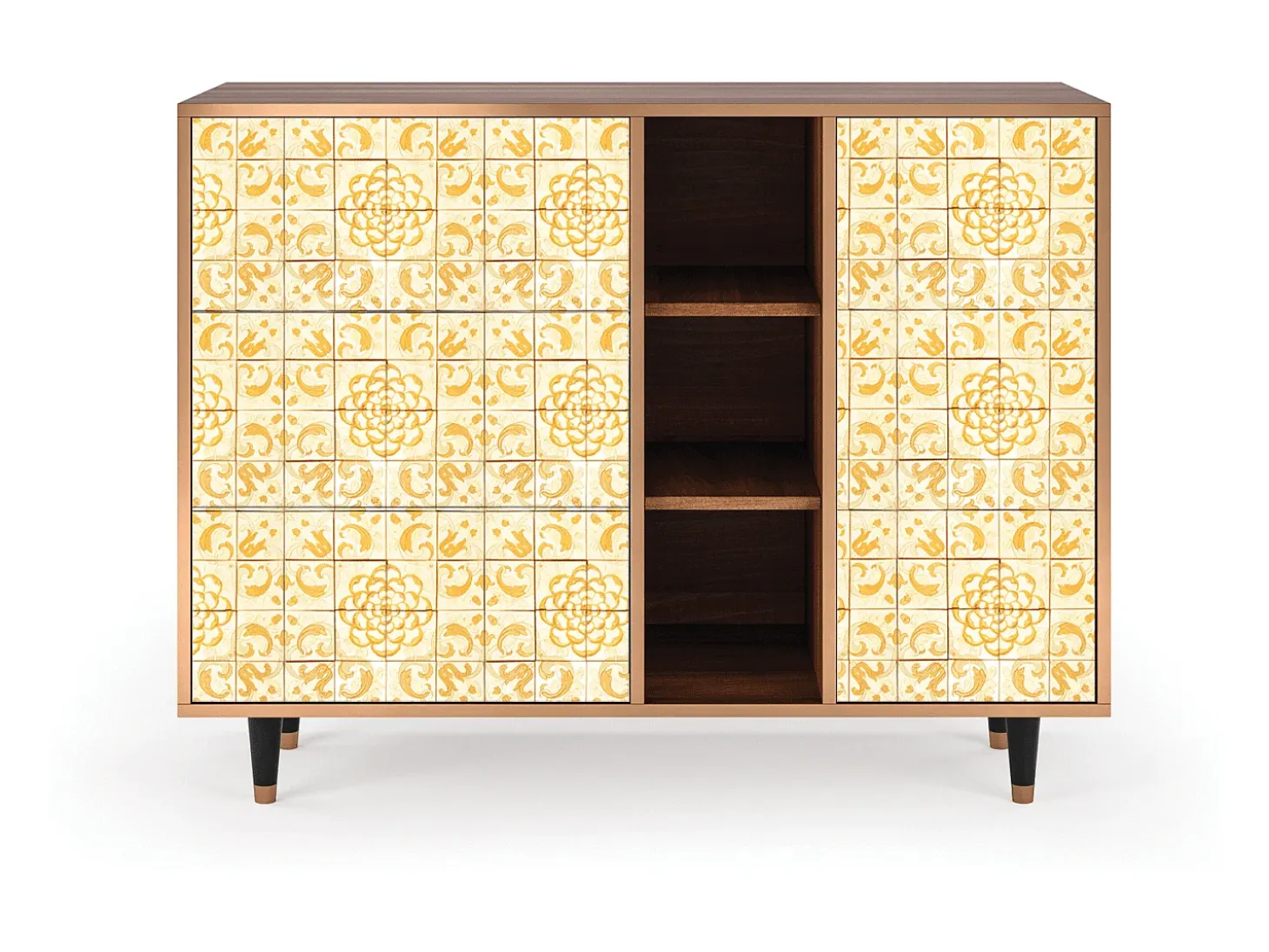 Aparador - 125x98x48 cm - BS2 - Sunshiny Tile, Nogal