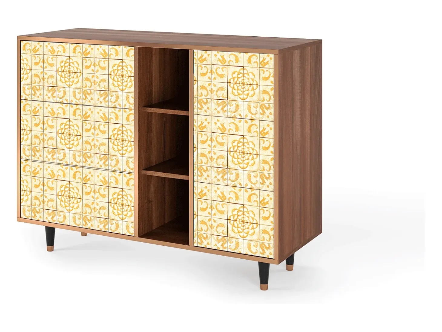Aparador - 125x98x48 cm - BS2 - Sunshiny Tile, Nogal