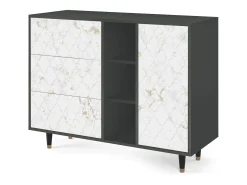 Aparador - 125x98x48 cm - BS2 - Sweet Cotton, Antracita