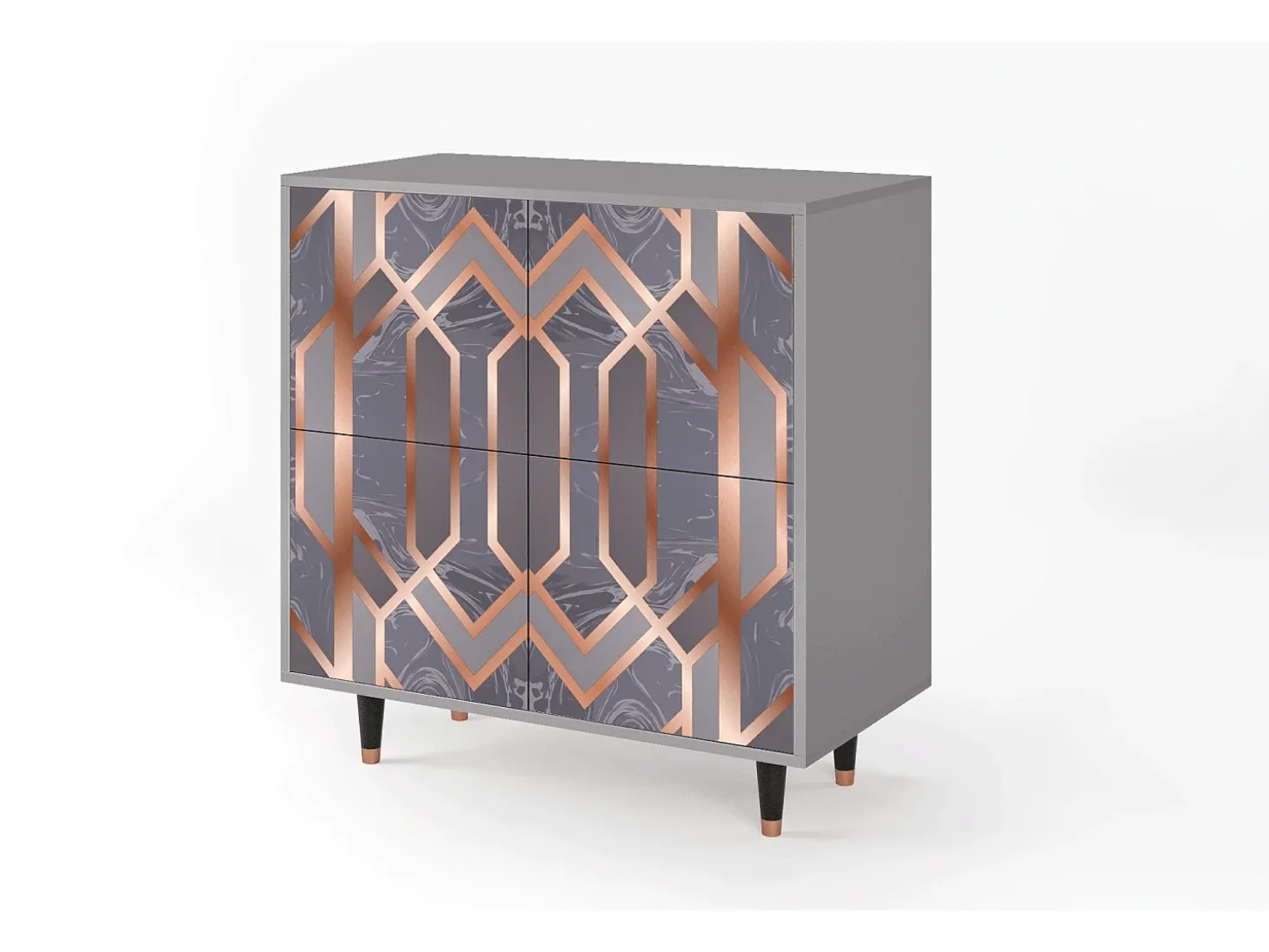 Aparador - 94x96x48 cm - BS3 - Taupe Anatomy, Gris